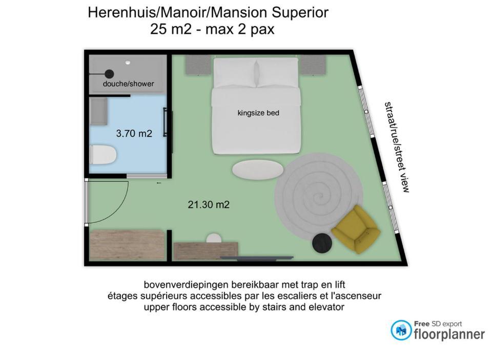 Hotel Montanus Brugge Oda fotoğraf
